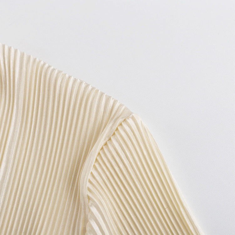 Maren | Top a V in Tessuto Testurizzato