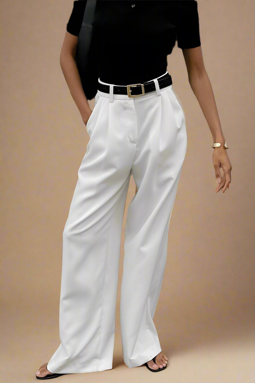 MAJA PANTALONI | Vita Alta & Elegante Vestibilità Larga