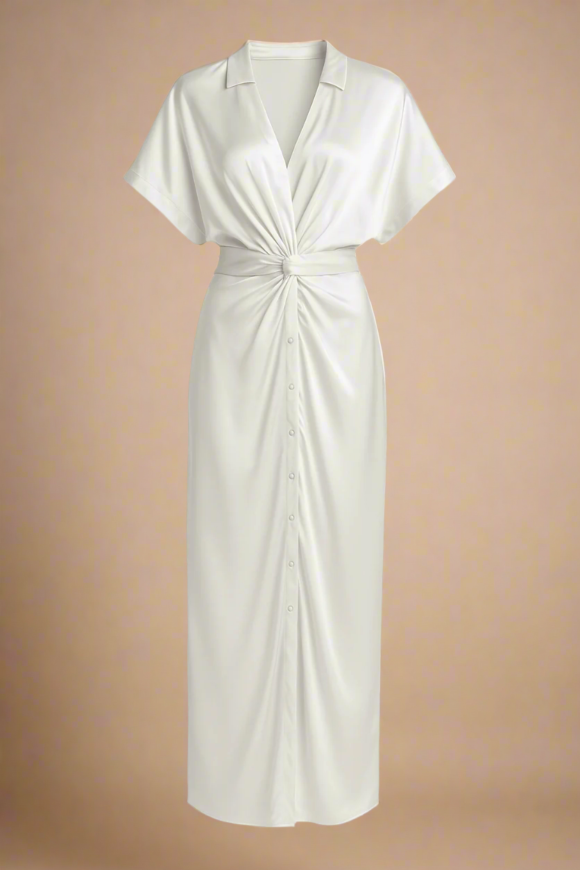 VILMA ABITO | Abito lungo con dettaglio nodo