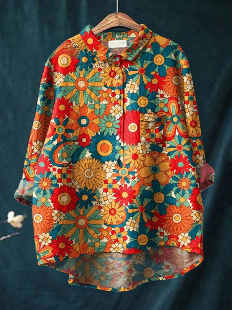 Dahlia | Vintage Floral Shirt