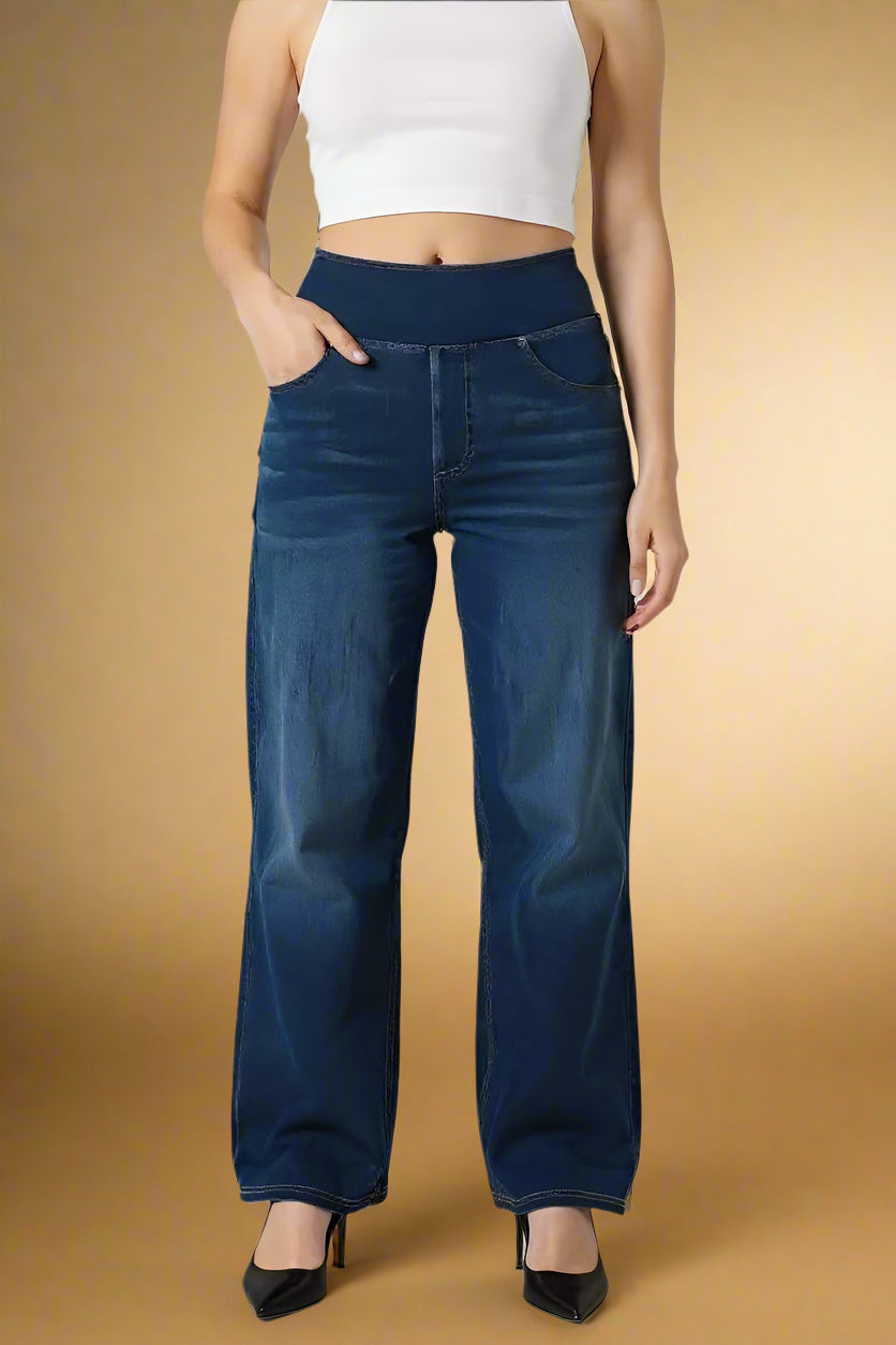 JEANS STINA | Vita Alta e Silhouette Elegante