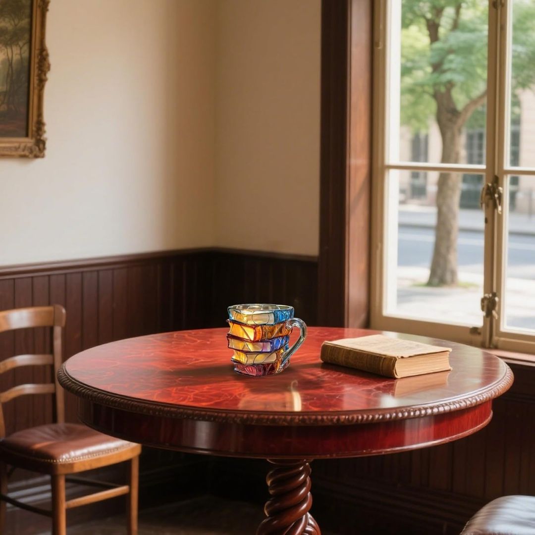 Tazza 3D Reading Happiness fatta a mano - Originale