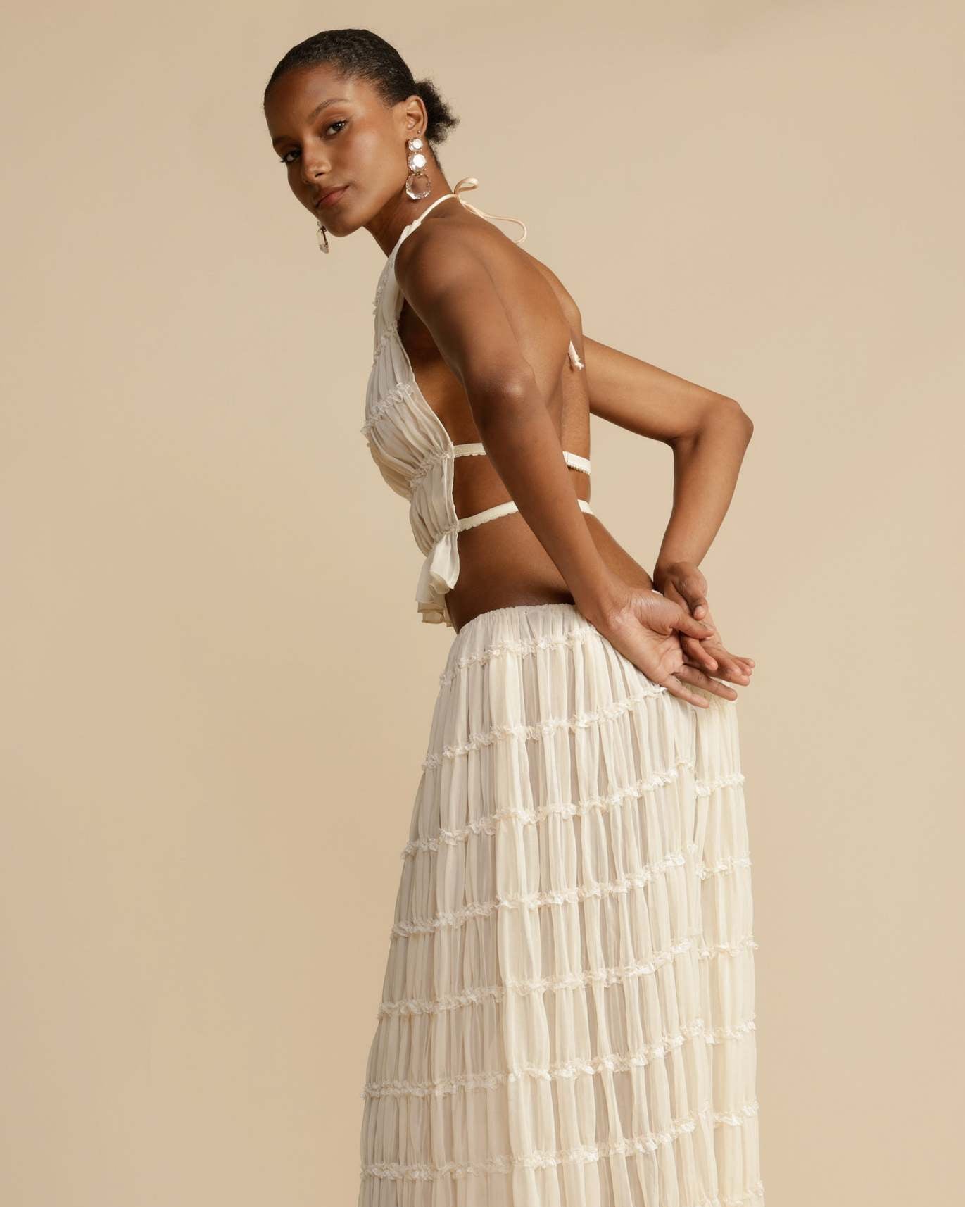 Set Jeanette | Top a Halter + Gonna – Leggero & Traspirante