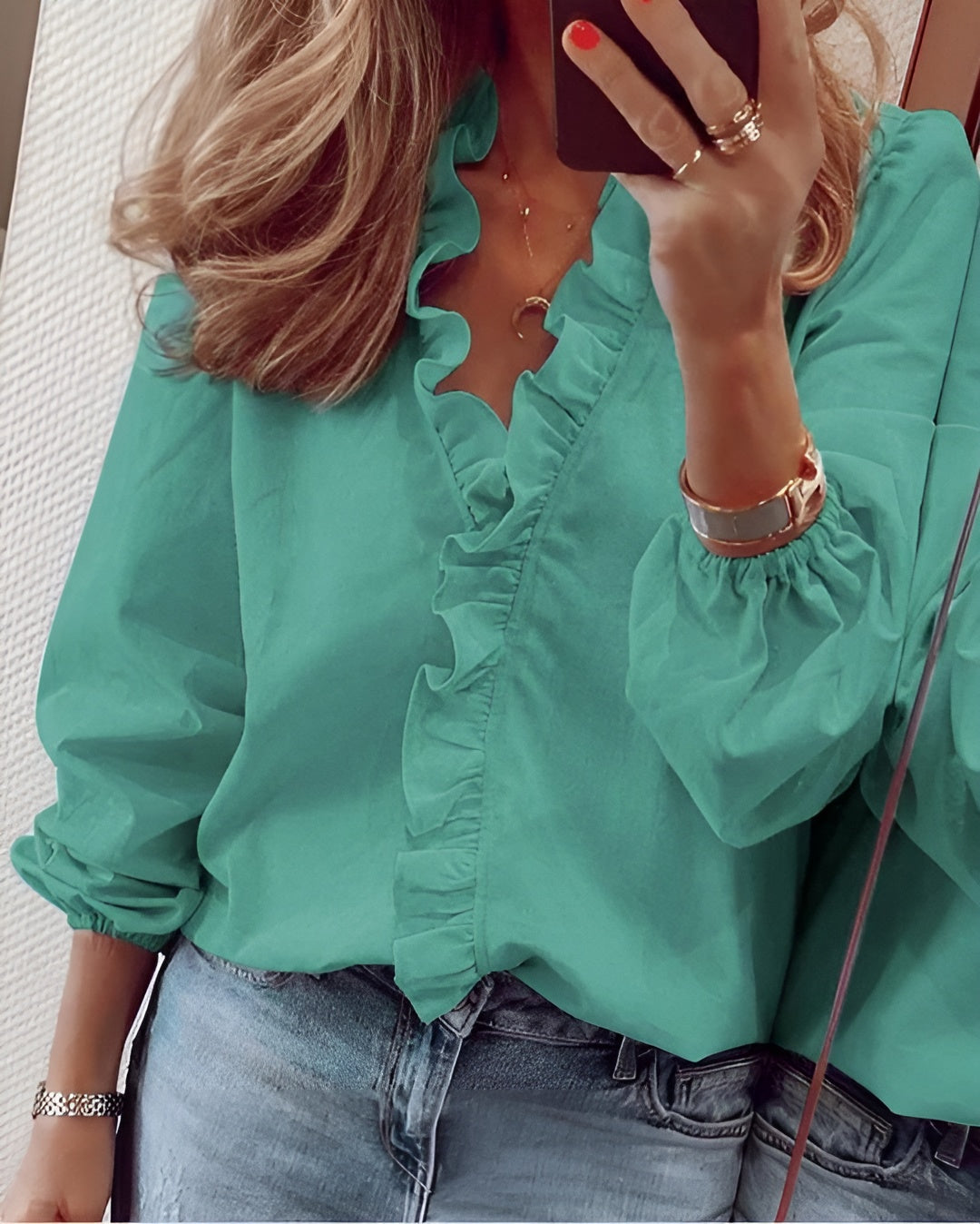 Romina™ – Blusa leggera ed elegante con volant